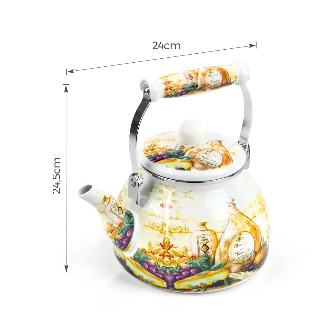 CHALEIRA ESMALTADA DE FERRO 2,5L