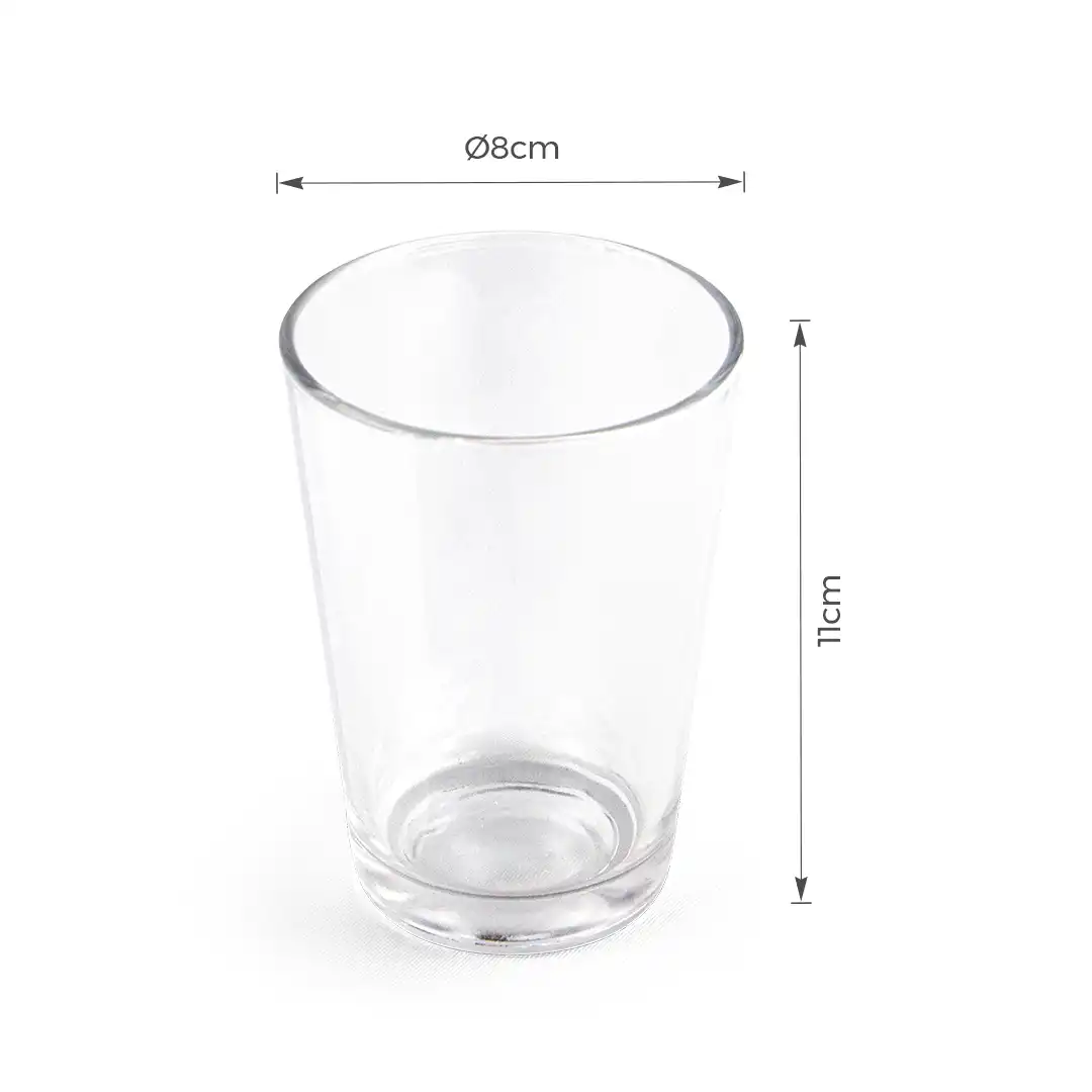 COPO DE VIDRO LISO 300ML – CAIXA COM 6 UNIDADES