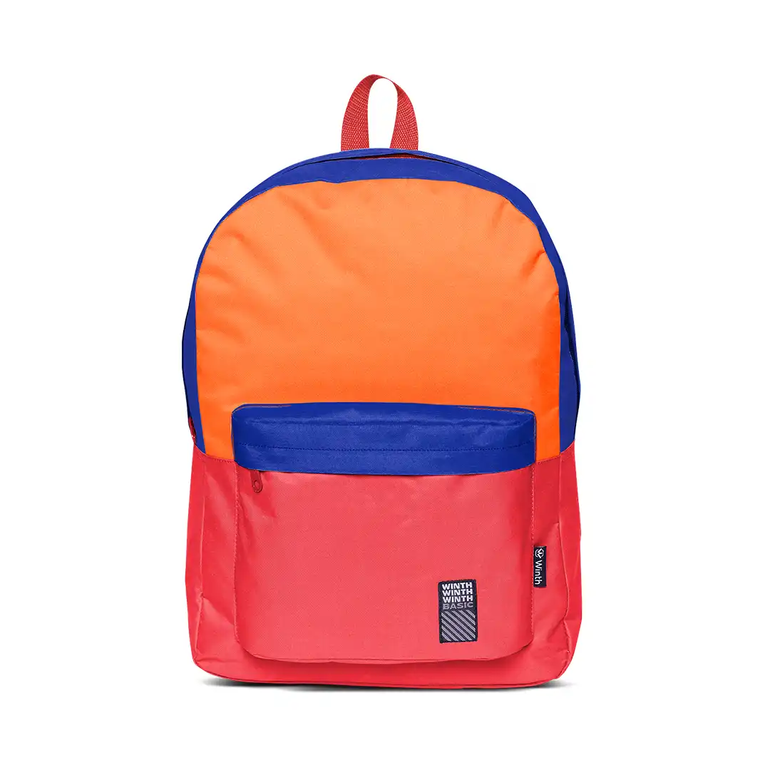 MOCHILA ADULTO/JUVENIL UNISEX 2 DIVISÕES 46X35CM VERMELHO