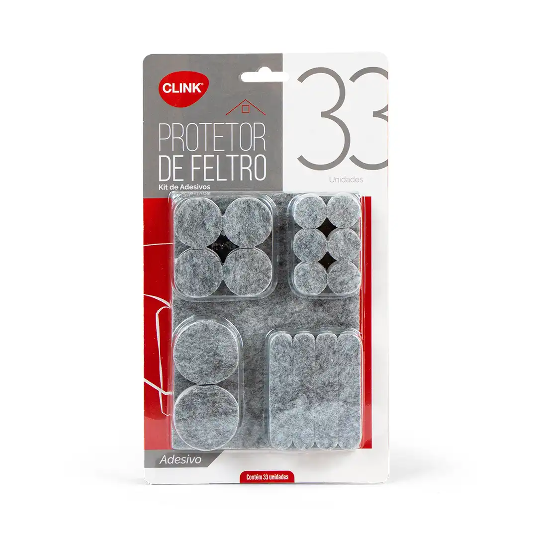KIT FELTROS ADESIVOS 33 PEÇAS