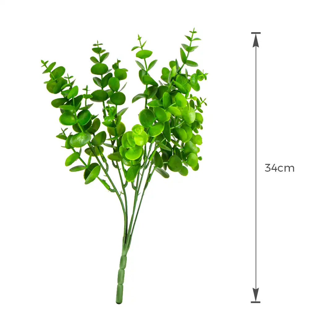 PLANTA ARTIFICIAL GALHO VERDE DECORATIVO 34CM
