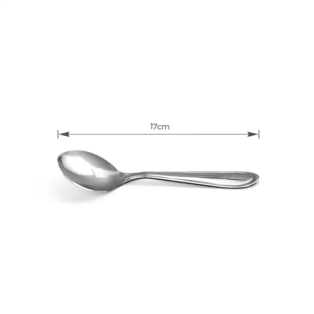 KIT DE COLHERES DE SOBREMESA EM AÇO INOX – 6 PEÇAS