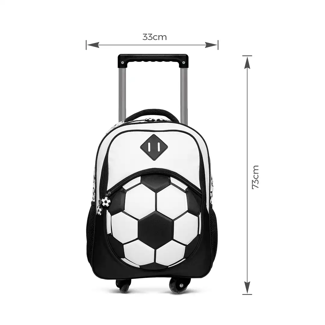 MOCHILA INFANTIL COM RODINHAS 50X33CM - BRANCO