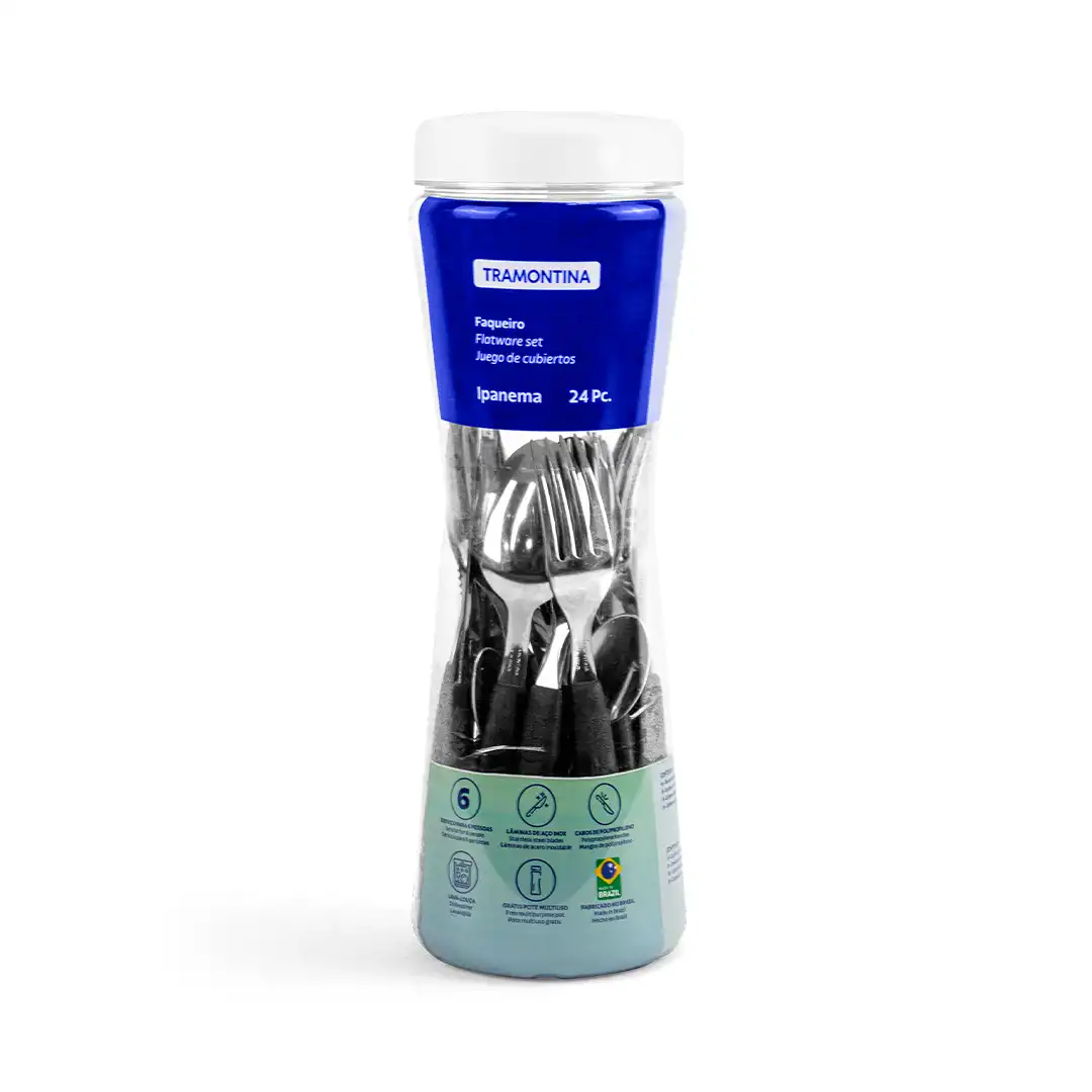 KIT TALHERES TRAMONTINA IPANEMA 24 PEÇAS