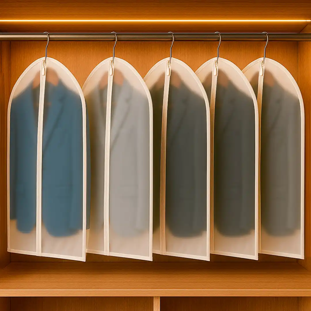 CAPA PROTETORA PARA ROUPAS COM ZÍPER EM TNT CASITA 60x100CM