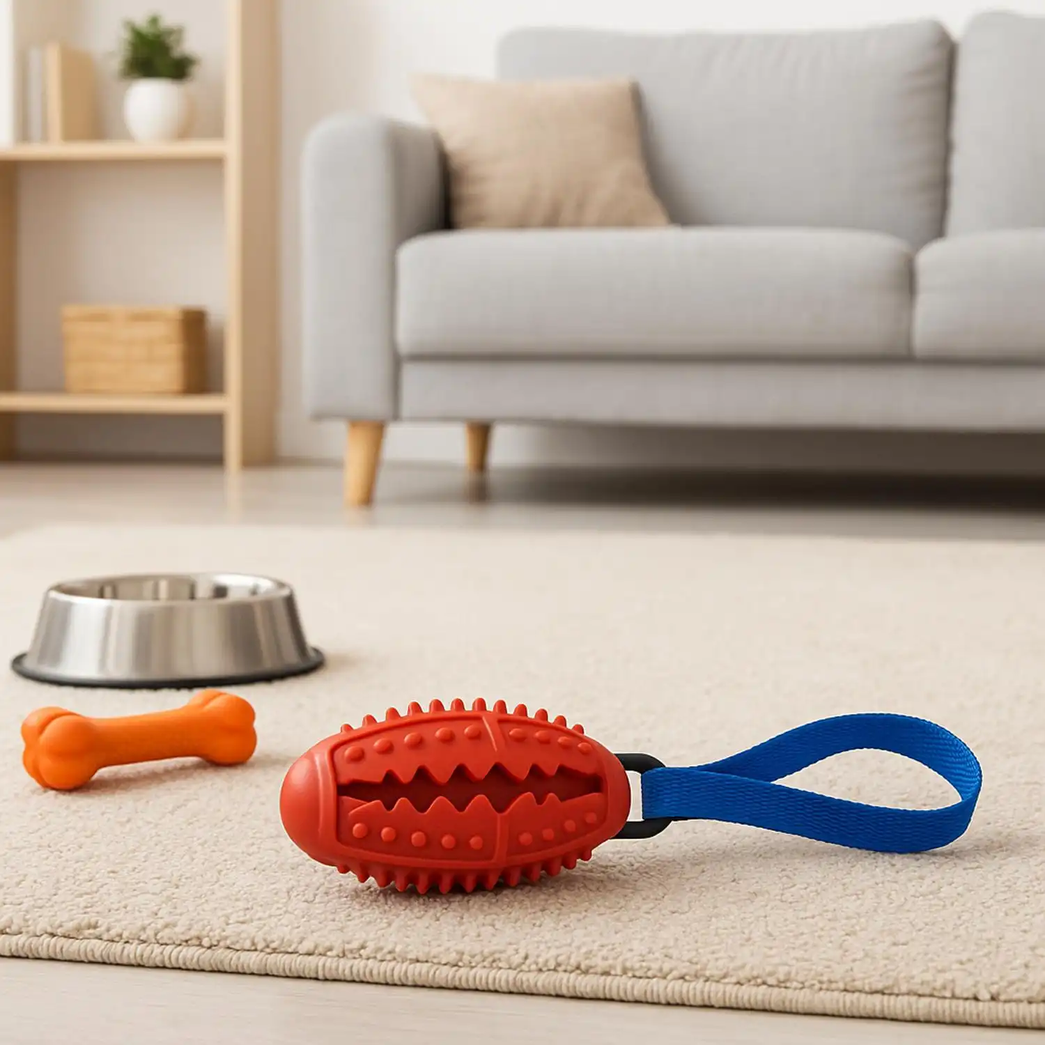 MORDEDOR PORTA PETISCO COM CORDA