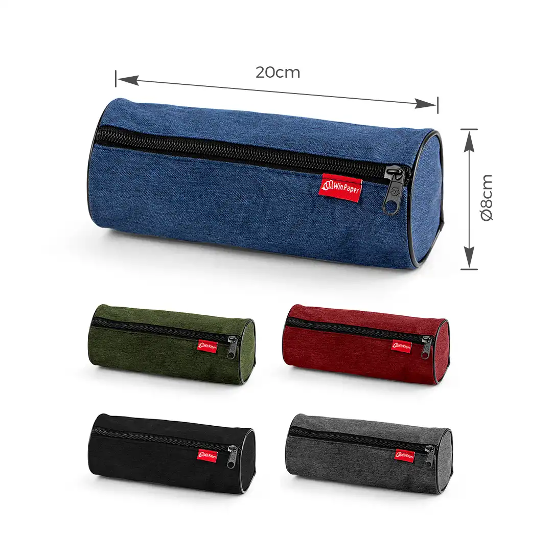 ESTOJO DE TECIDO COM ZÍPER ÚNICO - SORTIDOS