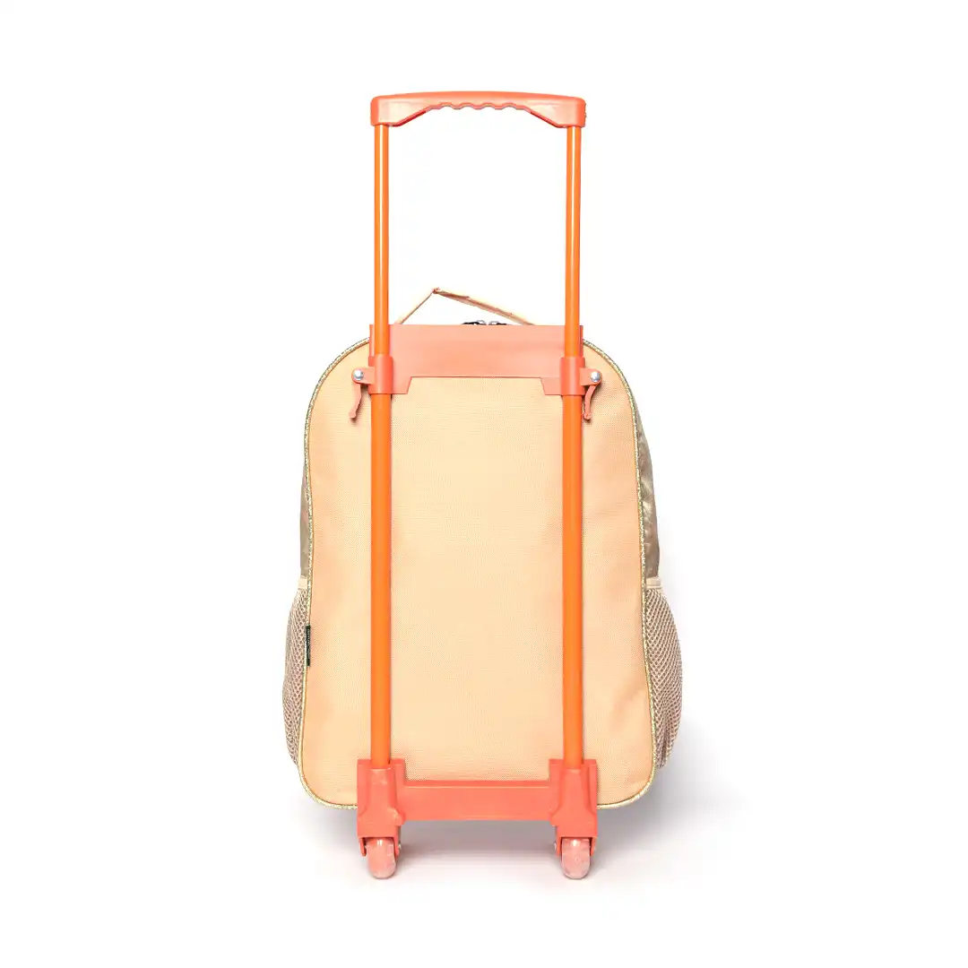 MOCHILA INFANTIL COM RODINHAS 3 PEÇAS - BEGE