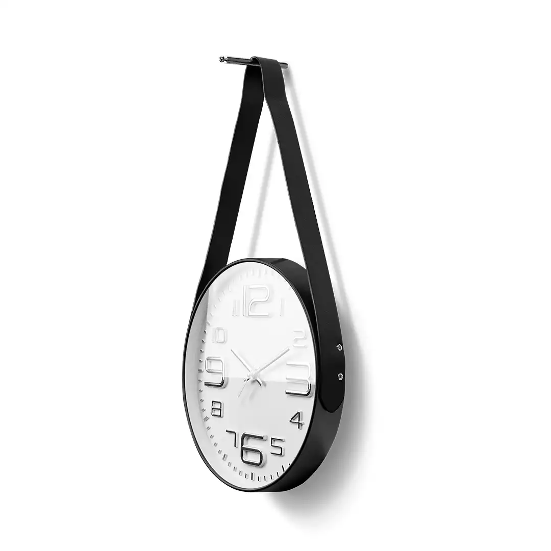 RELÓGIO DE PAREDE REDONDO COM ALÇA PRETO 