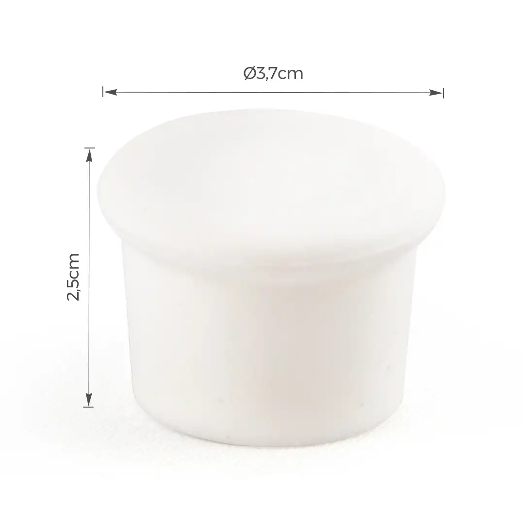 KIT 2 TAMPAS DE SILICONE PARA GARRAFAS