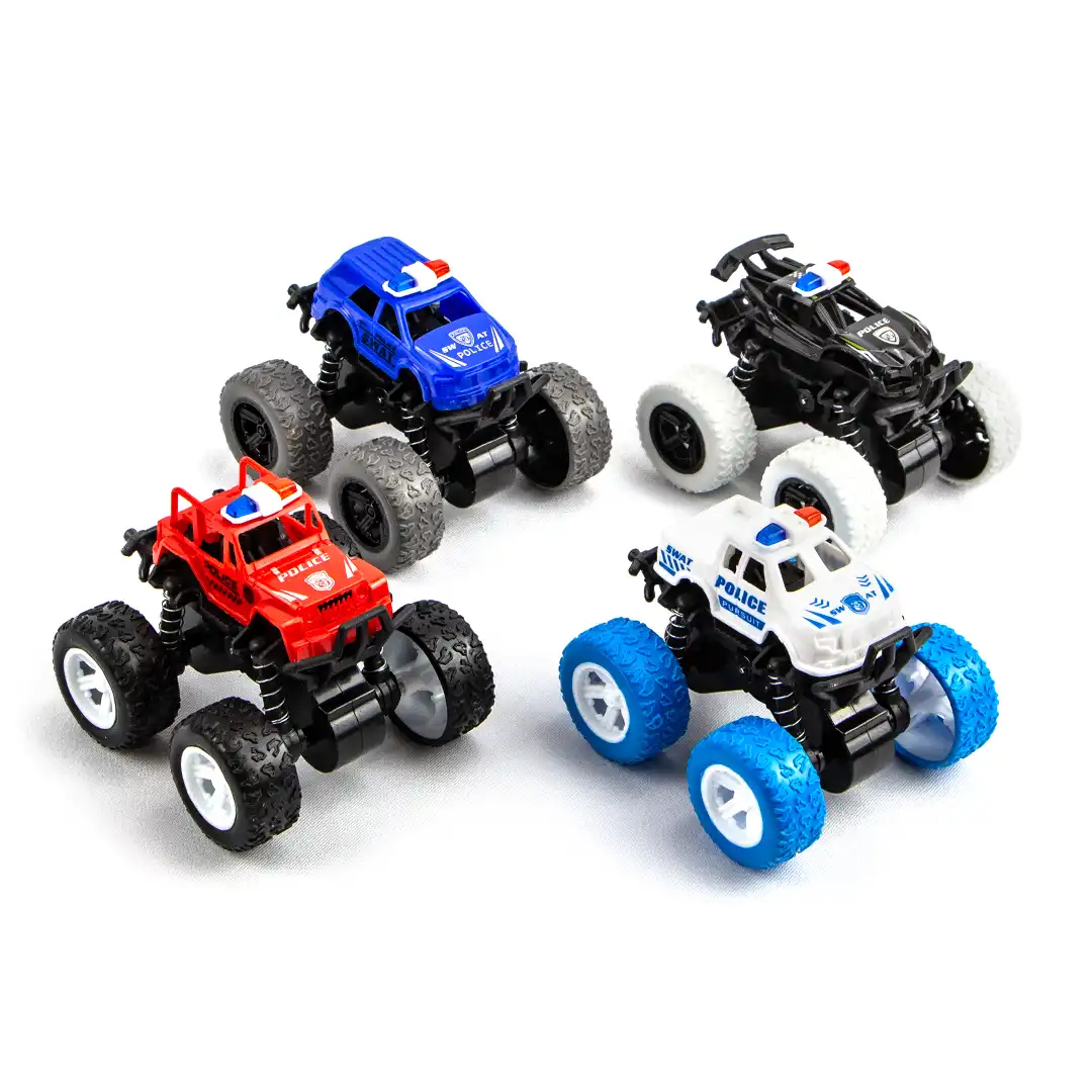 CARRINHO MONSTER TRUCK DE BRINQUEDO POLÍCIA 4X4