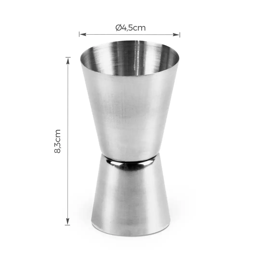 COPO DOSADOR DE ALUMÍNIO PARA DRINKS
