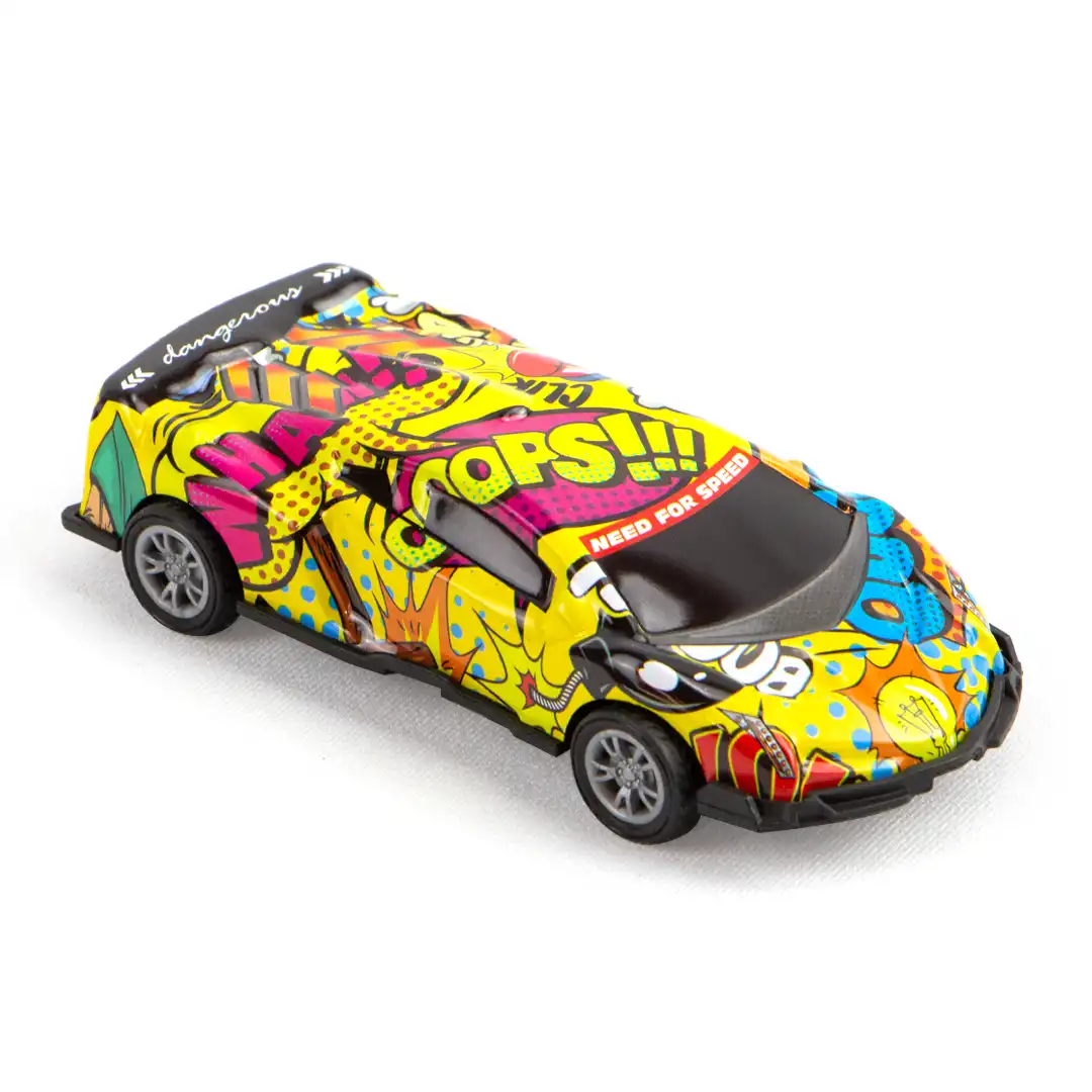 CARRINHOS PULL BACK ESTILIZADOS – CARTELA COM 4 UNIDADES