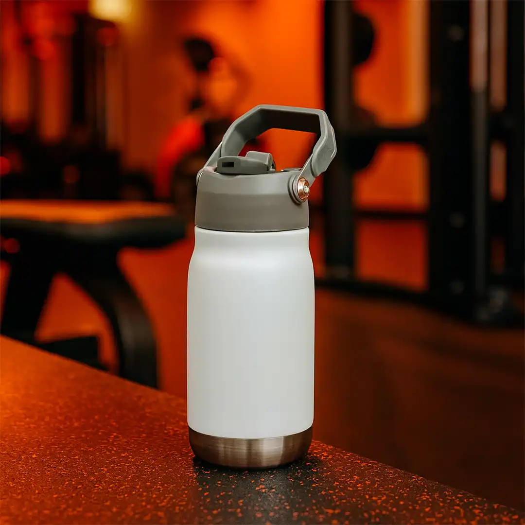 GARRAFA TÉRMICA INOX 500ML COM CANUDO 