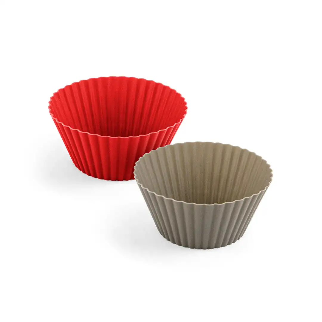 FORMINHAS PARA CUPCAKE DE SILICONE – KIT COM 6 UNIDADES