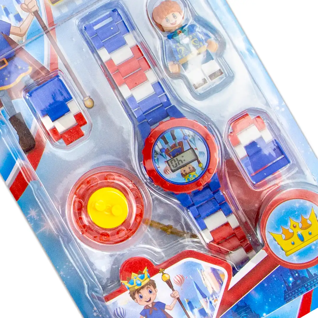 KIT RELÓGIO INFANTIL COM BONECO E ACESSÓRIOS -SORTIDO