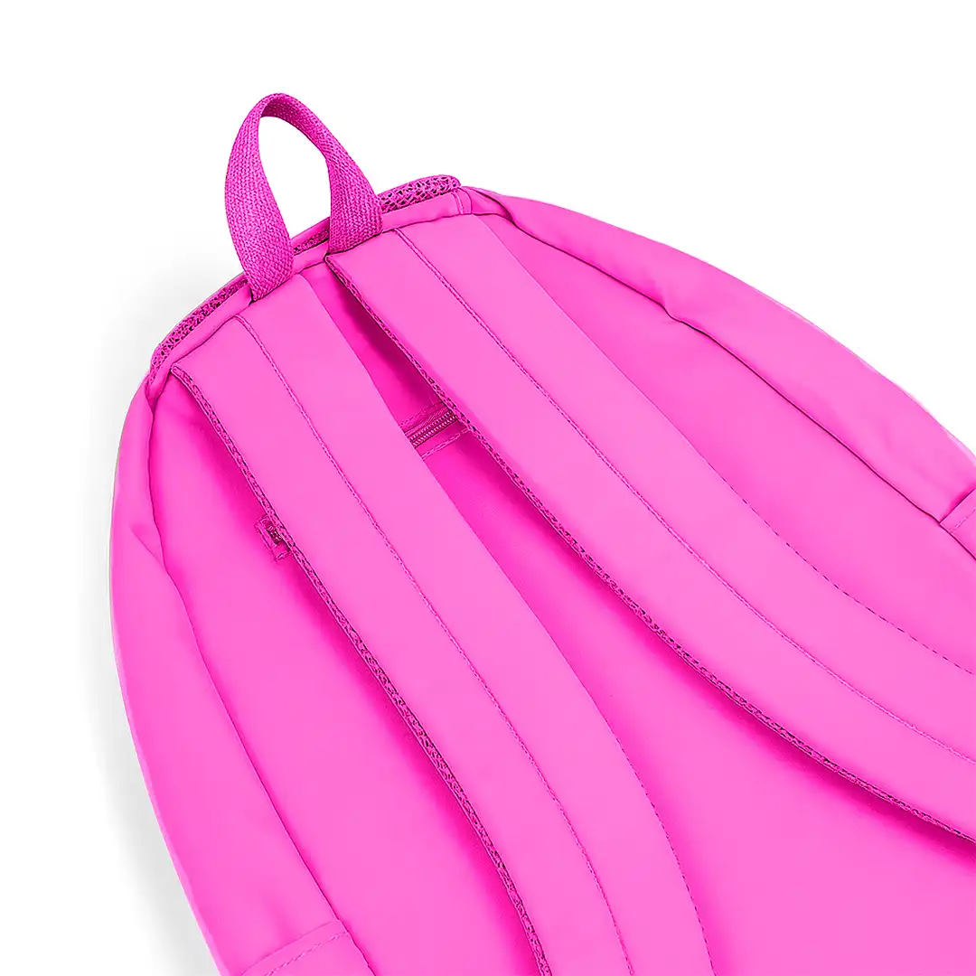 MOCHILA DE TECIDO COM 2 BOLSOS 48X35CM ROSA