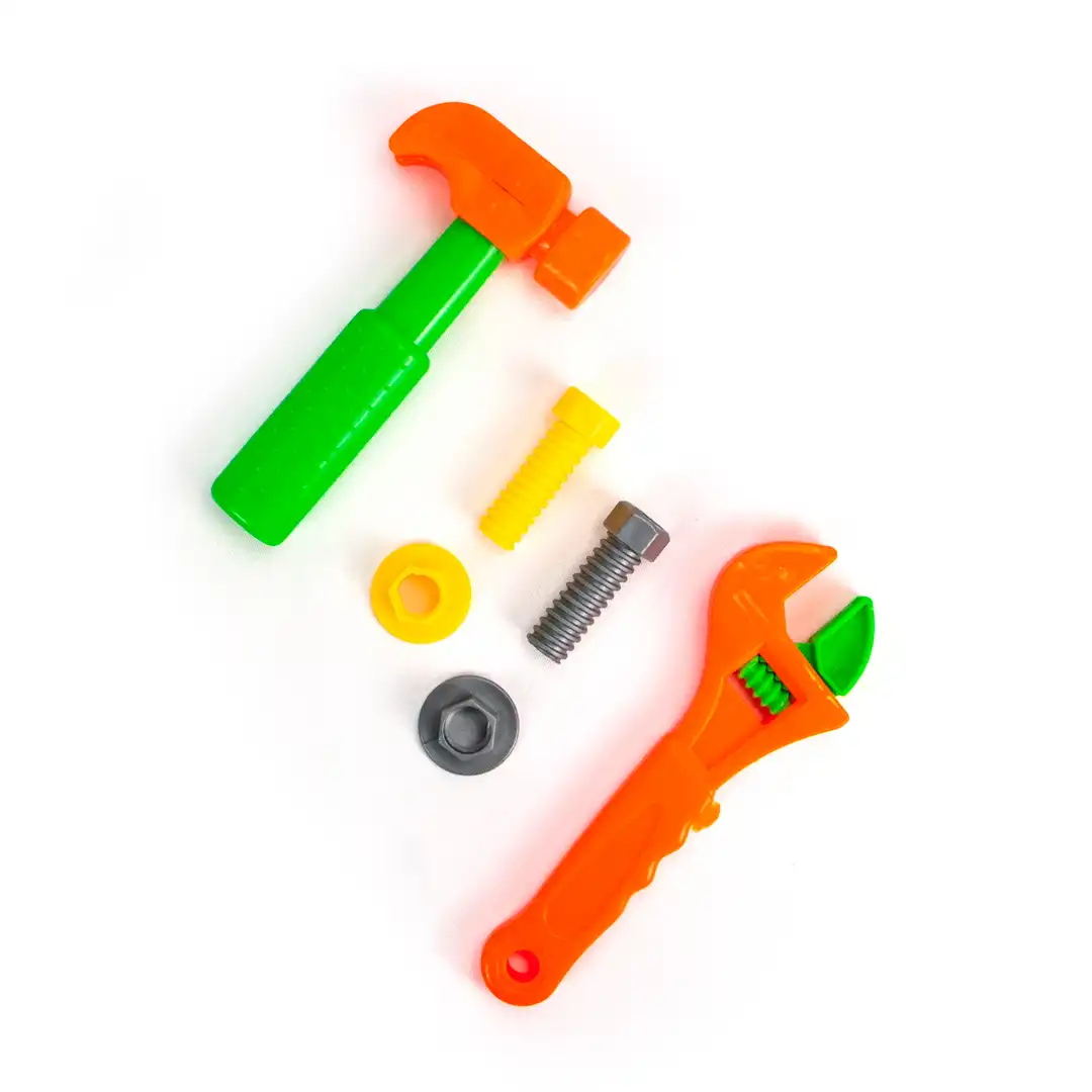 KIT FERRAMENTAS INFANTIL CHAVE DE GRIFO – 6 PEÇAS – PLÁSTICO