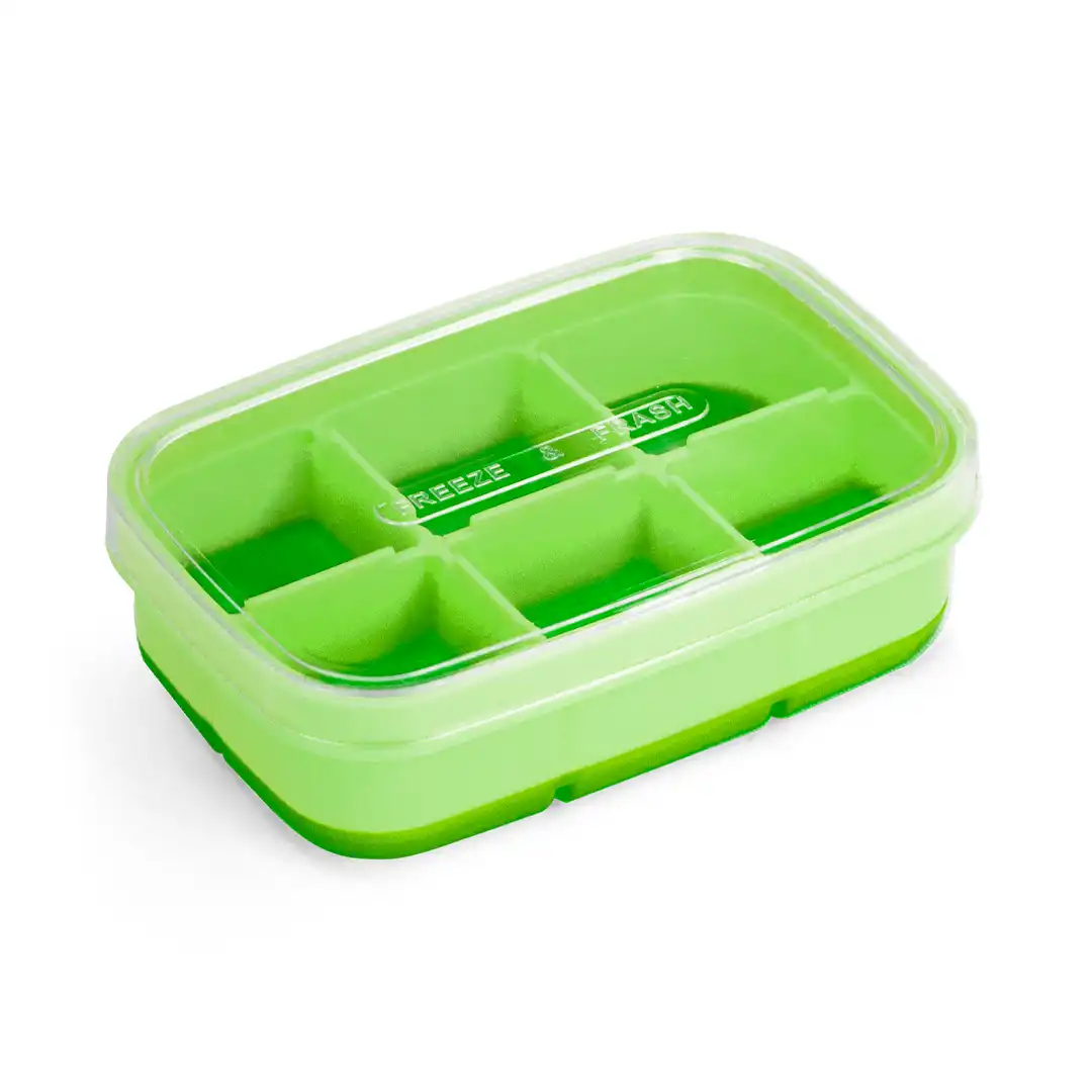 FORMA PARA GELO PLASTICO E SILICONE COM TAMPA VERDE