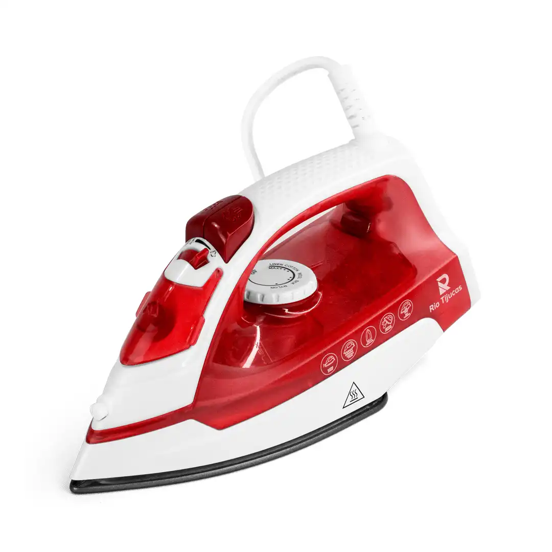 FERRO DE PASSAR ROUPA A VAPOR VERMELHO 220V