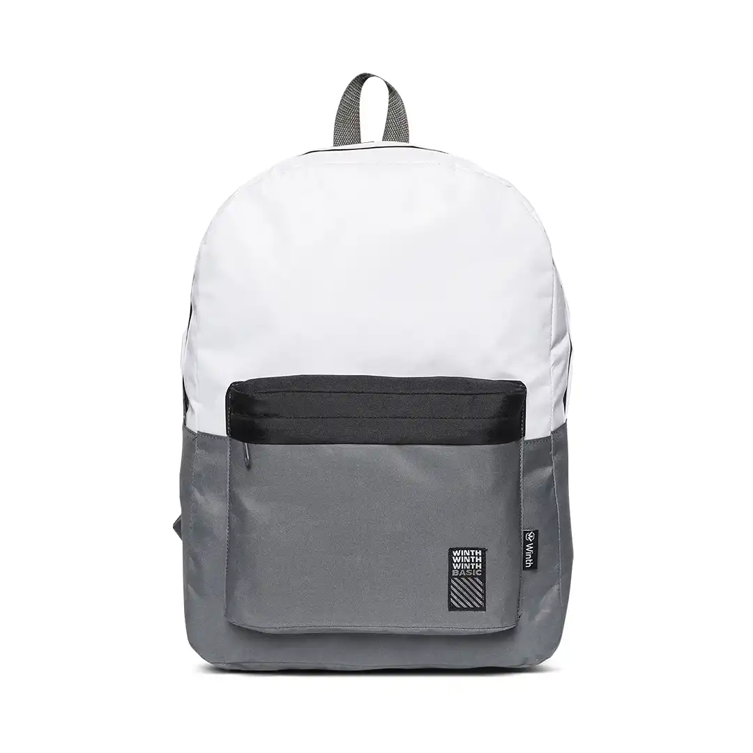 MOCHILA ADULTO/JUVENIL UNISEX 2 DIVISÕES 46X35CM BRANCO