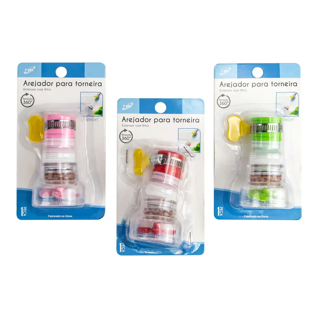 AREJADOR PARA TORNEIRA COM FILTRO -CORES SORTIDAS