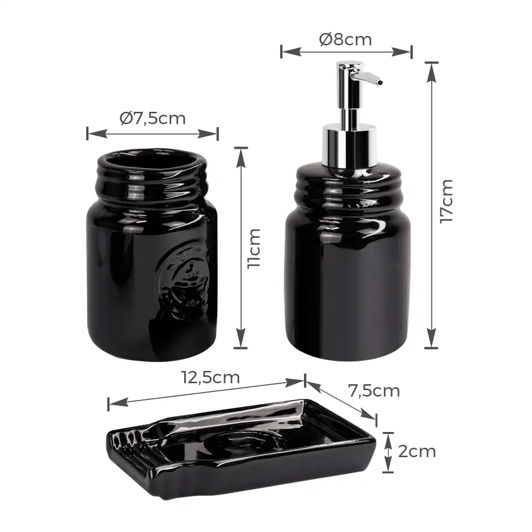 KIT LAVABO BANHEIRO PORCELANA – 3 PEÇAS