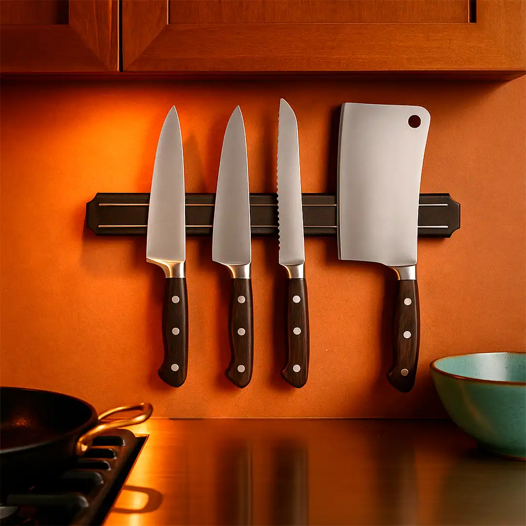 SUPORTE MAGNÉTICO 32,5 CM – ORGANIZADOR DE COZINHA EM PAREDE