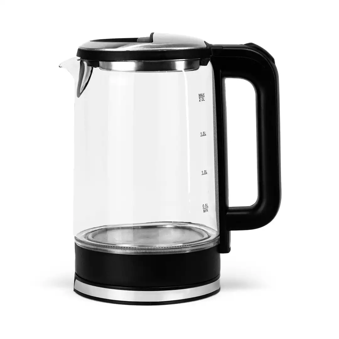 CHALEIRA ELÉTRICA DE VIDRO 1,8L 220V COM BASE GIRATÓRIA E DESLIGAMENTO AUTOMÁTICO