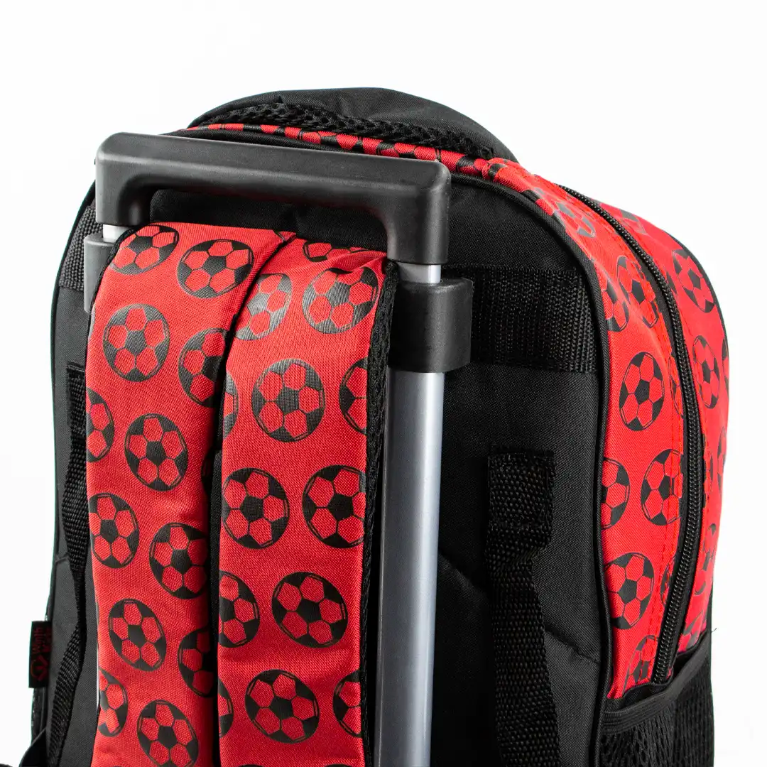 MOCHILA INFANTIL COM RODINHAS 50X33CM - VERMELHO