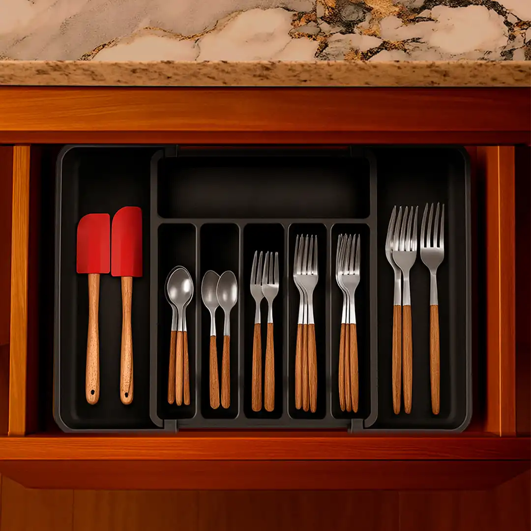 ORGANIZADOR DE TALHERES EXTENSÍVEL SORTIDO – 33 A 56,5 CM