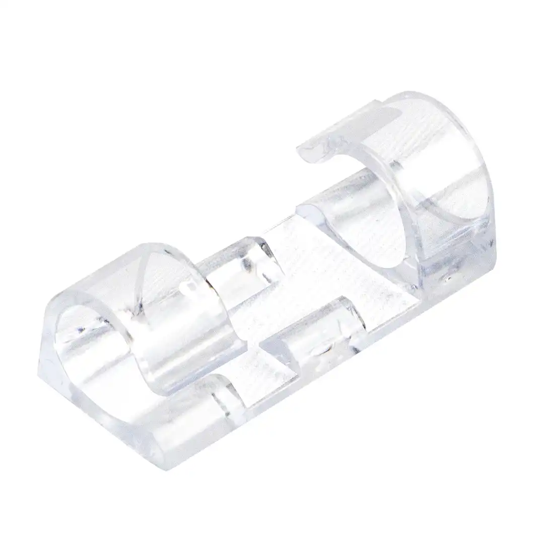 FIXADOR DE CABOS ADESIVO TRANSPARENTE – KIT 16 PEÇAS