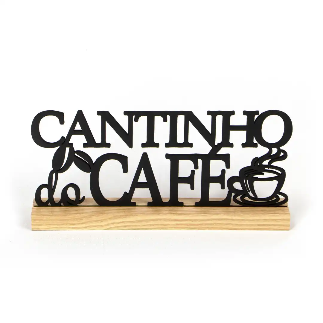 DECORAÇÃO CANTINHO DO CAFÉ – ENFEITE DE MESA EM MDF DECORATIVO