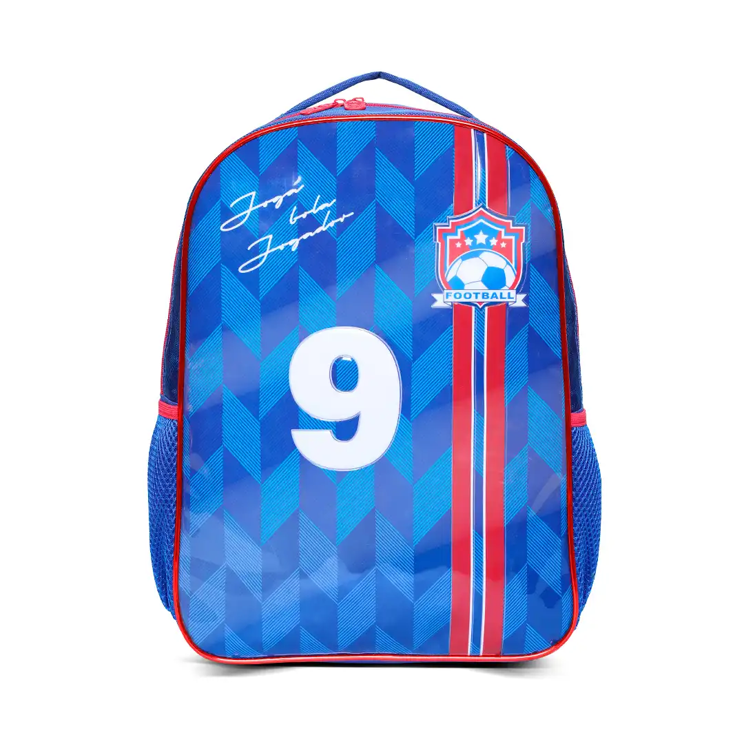 MOCHILA INFANTIL FUTEBOL 1 DIVISÃO 46X36CM AZUL