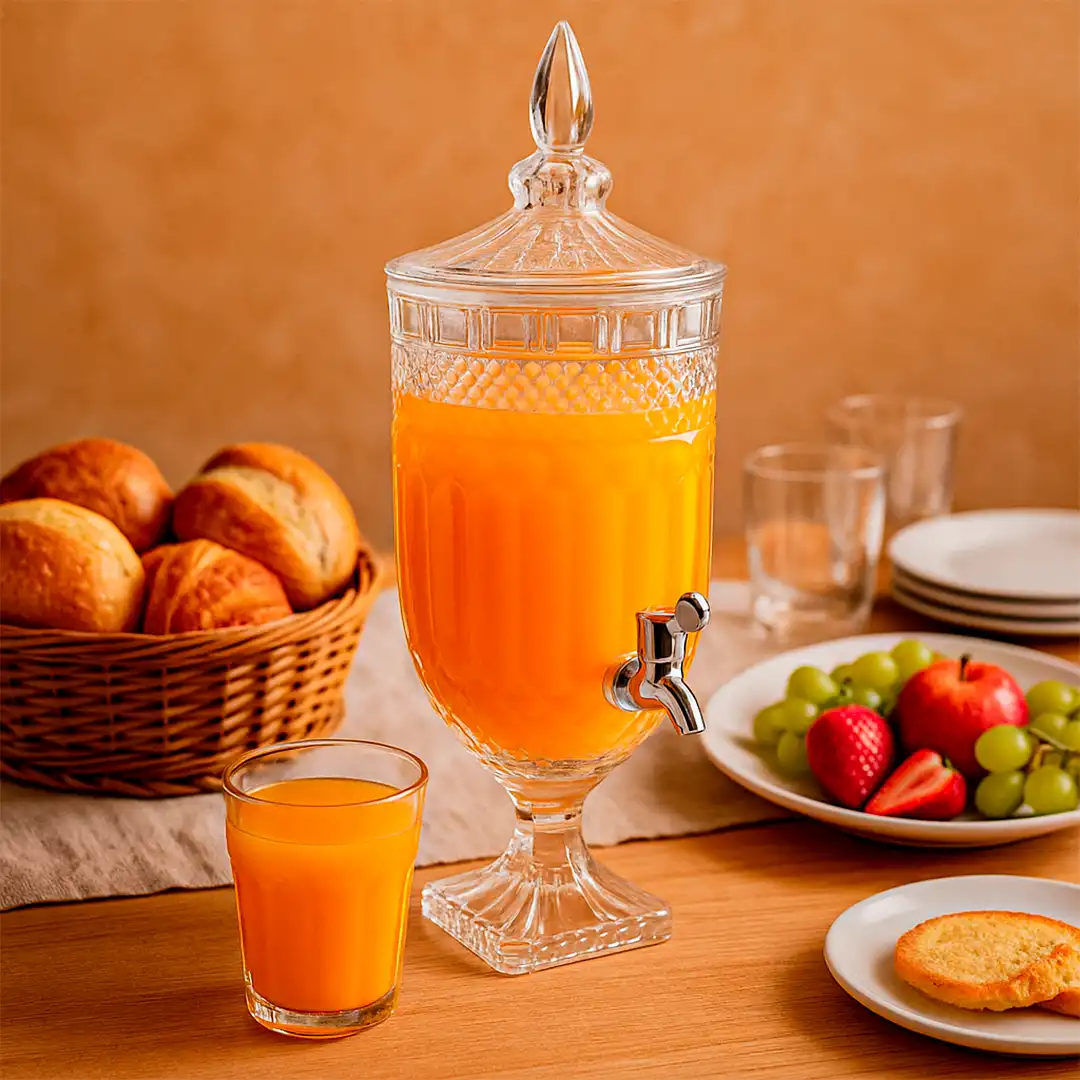 Suqueira de Vidro com Torneira 4,5L
