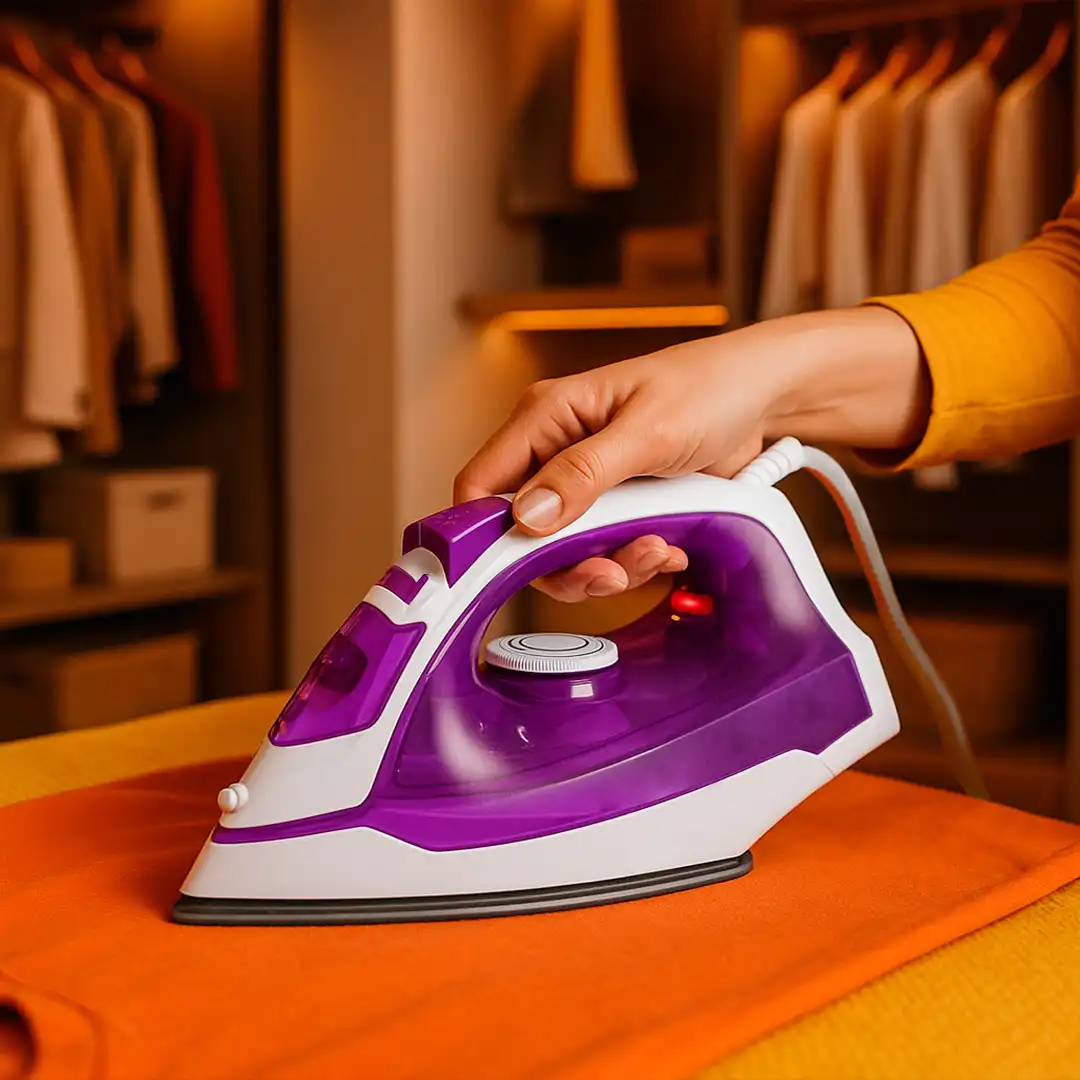 FERRO DE PASSAR ROUPA A VAPOR ROXO 220V