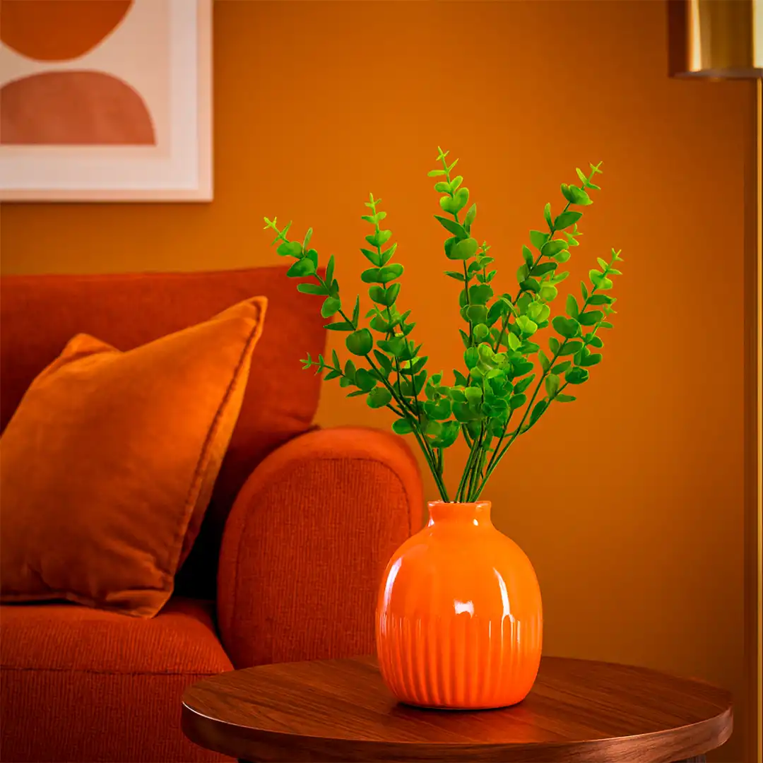 PLANTA ARTIFICIAL GALHO VERDE DECORATIVO 34CM