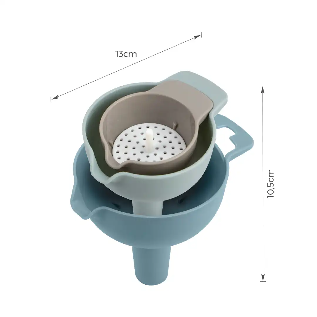 KIT 3 FUNIS E 1 FILTRO DE PLÁSTICO