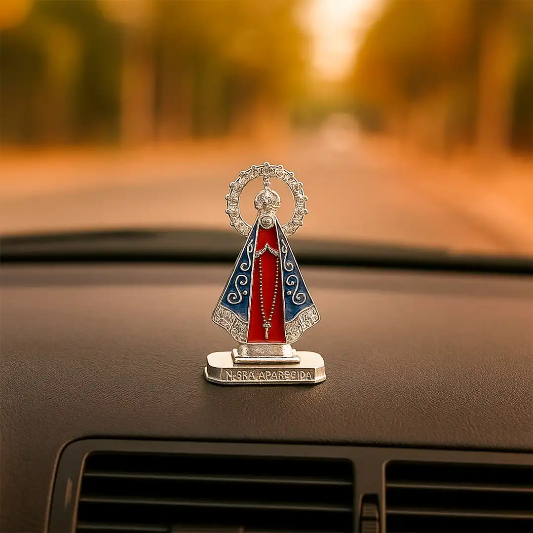 IMAGEM NOSSA SENHORA APARECIDA ADESIVA EM FERRO – KIT 12 UNIDADES