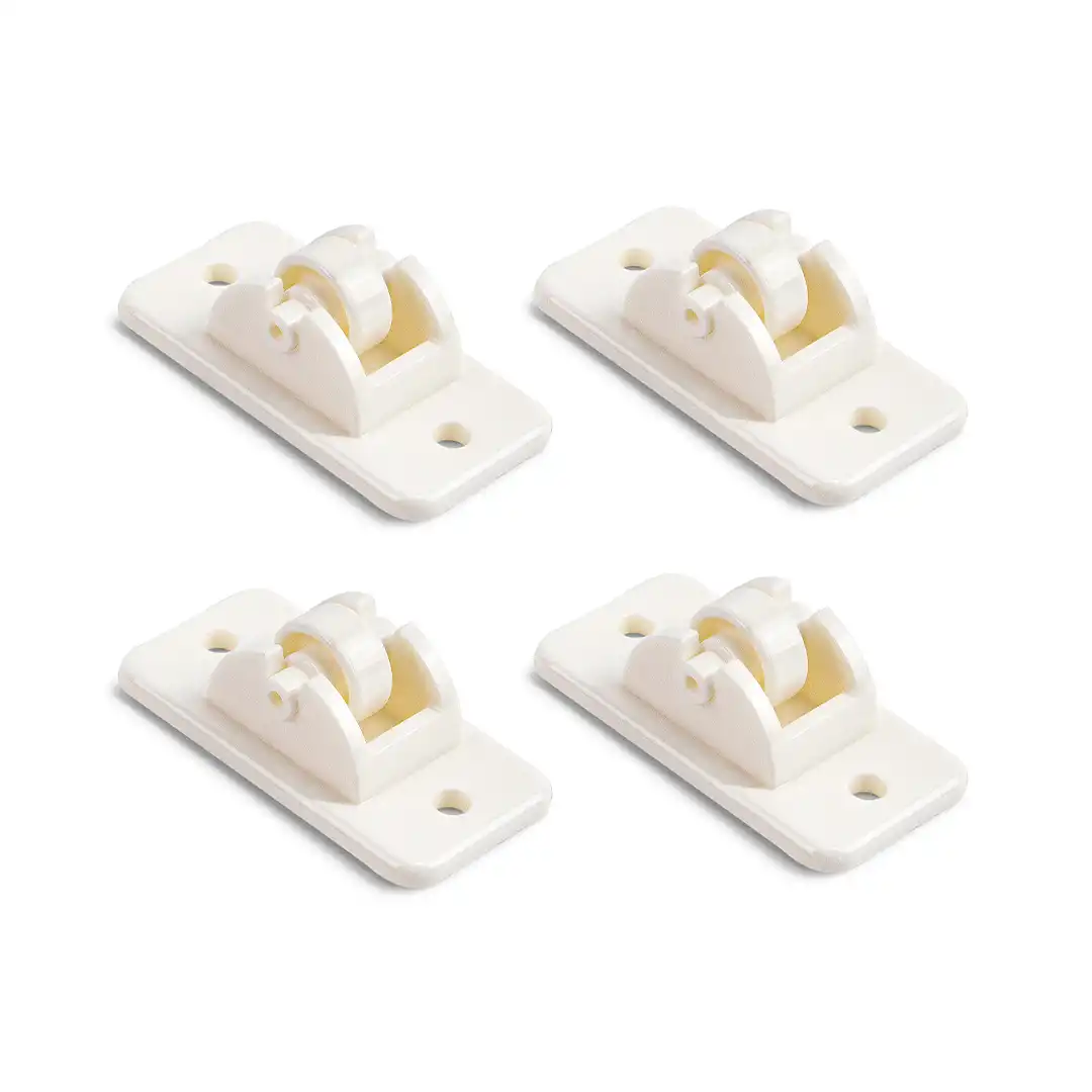 KIT 4 RODÍZIOS DESLIZANTES EM PLÁSTICO – SUPORTE ATÉ 3KG