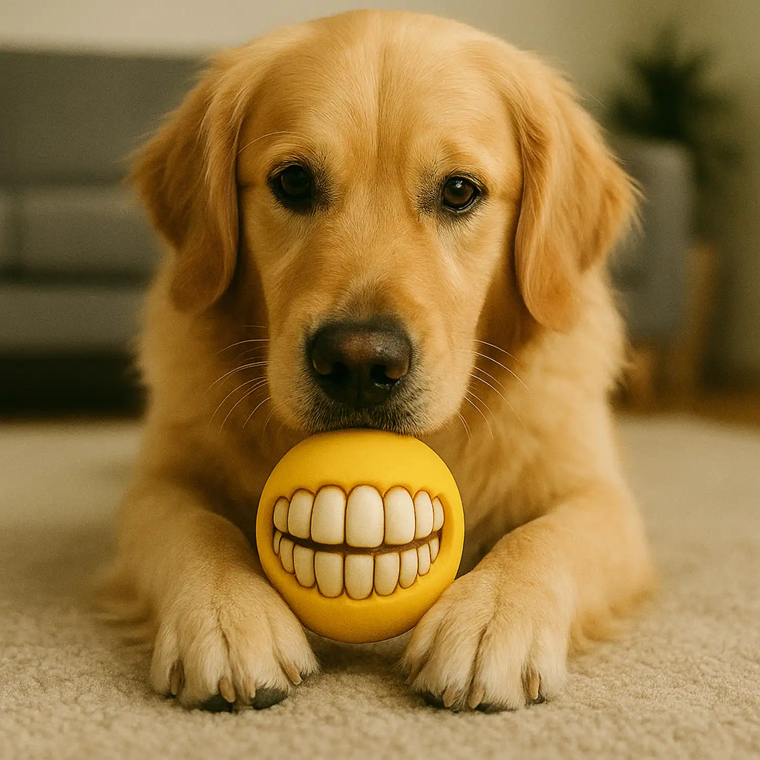 BRINQUEDO BOLA SORRISO PET