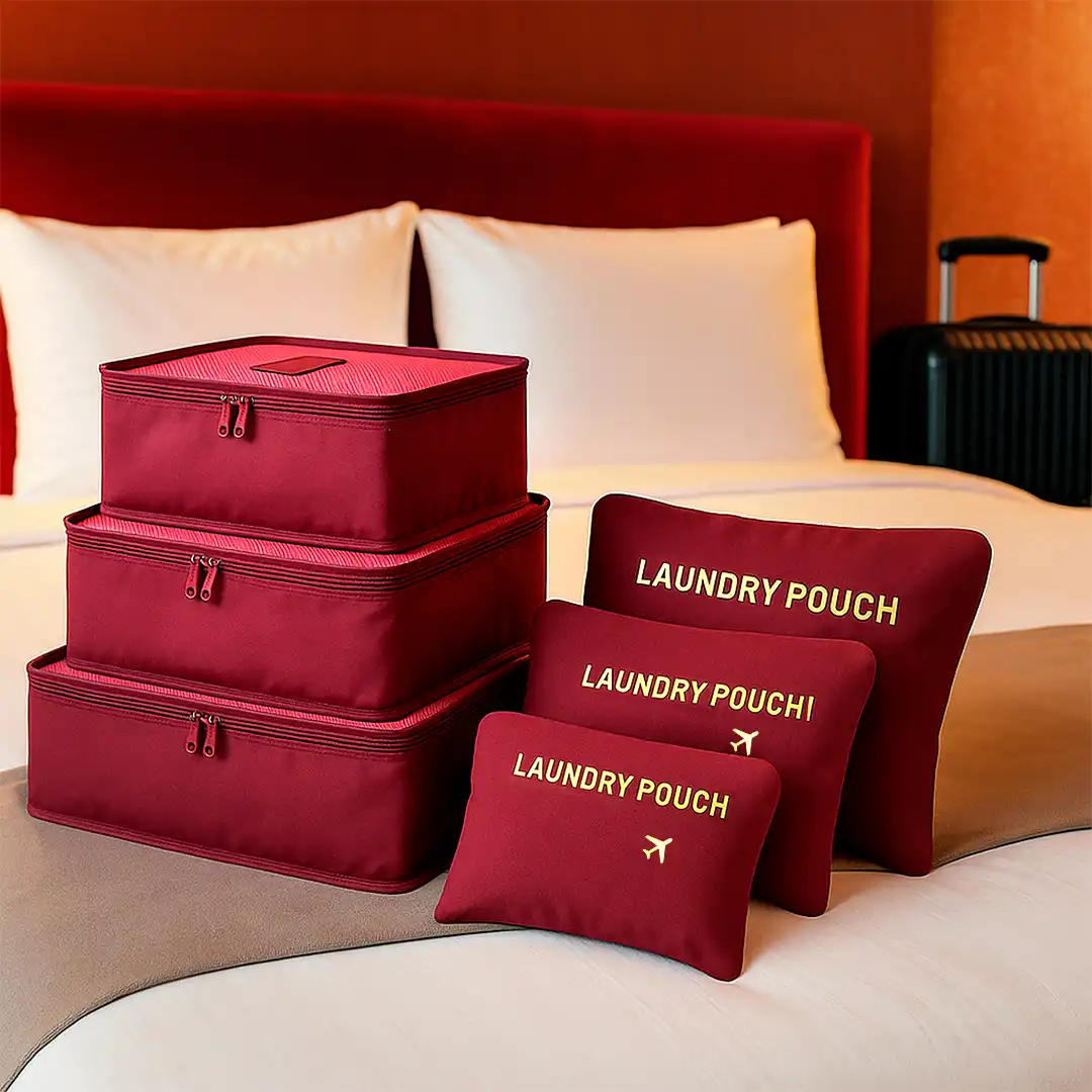 KIT ORGANIZADOR 6 PEÇAS – POLIÉSTER - SORTIDOS