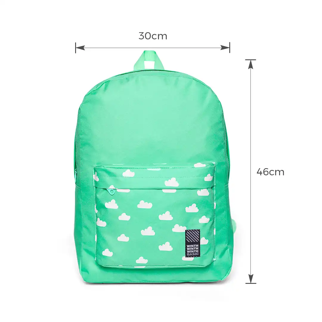 MOCHILA COLOR FEMININA 2 DIVISÕES 46X30CM VERDE