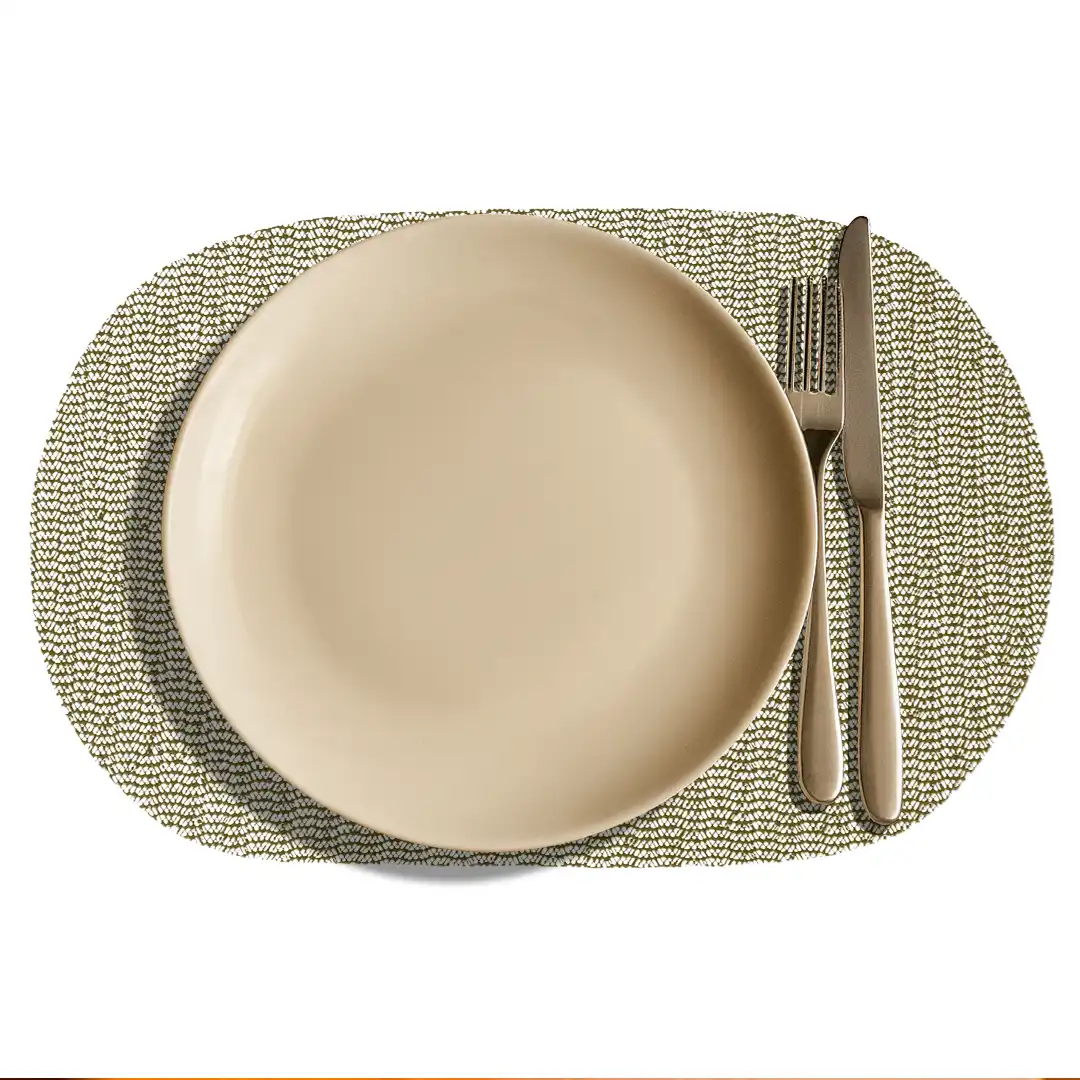 JOGO DE LUGAR AMERICANO OVAL MARROM – 4 UNIDADES PARA MESA