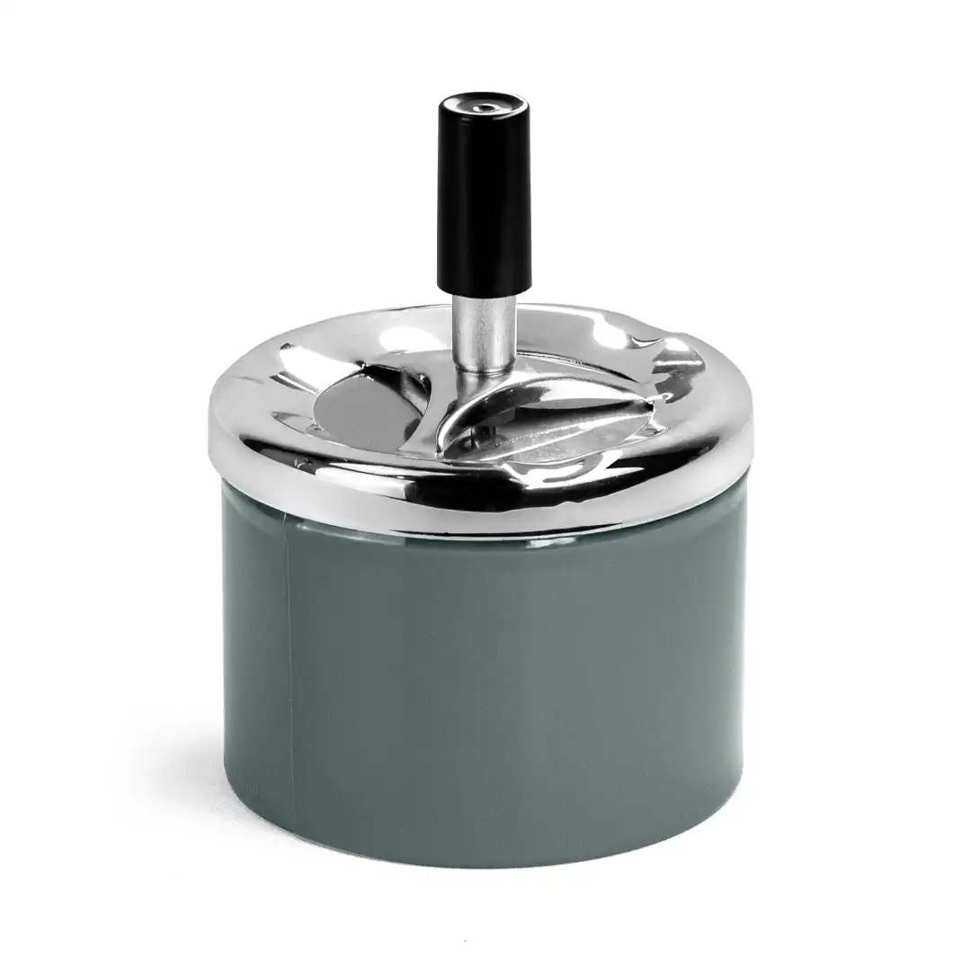 CINZEIRO METÁLICO COM RESERVATÓRIO E FECHAMENTO AUTOMÁTICO - 9,5X12CM