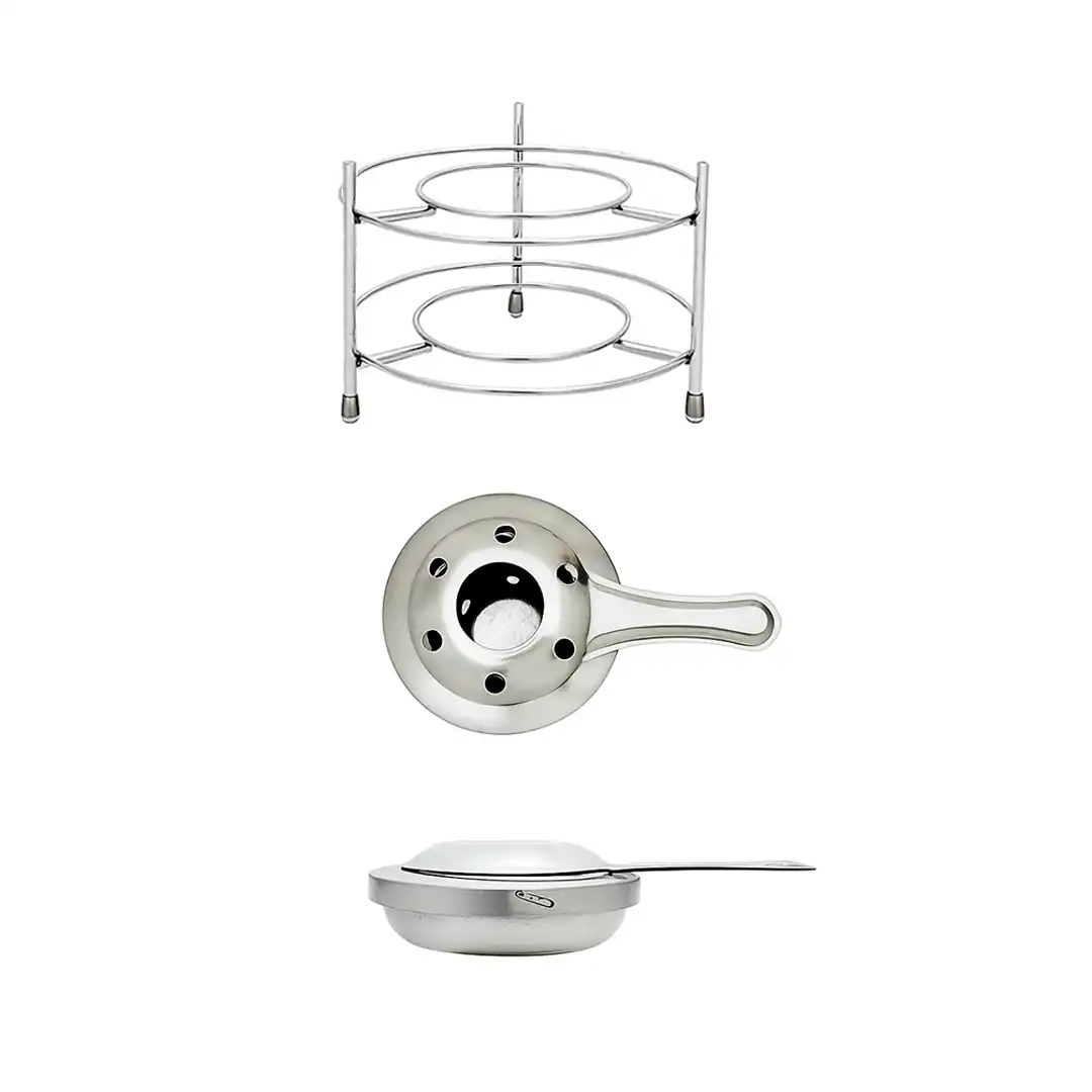 CONJUNTO PARA FONDUE CASITA EM AÇO INOX 10 PEÇAS COMPLETO