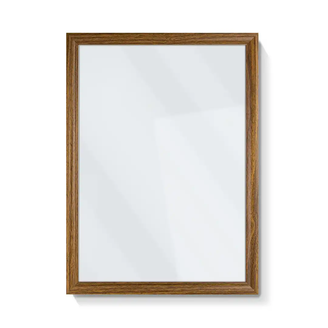 PORTA-RETRATO DECORATIVO A3 EM MDF MARROM COM PROTEÇÃO EM PLÁSTICO