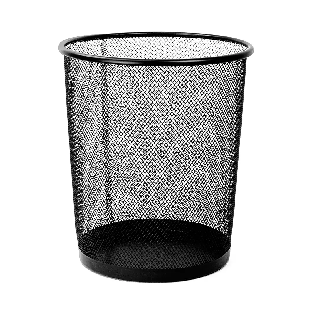 CESTO LIXEIRA ARAMADA PRETO PARA ESCRITÓRIO