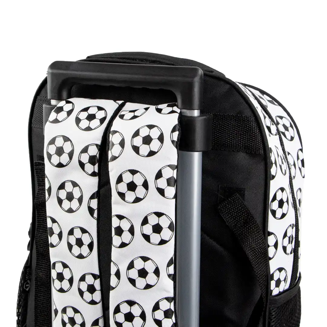 MOCHILA INFANTIL COM RODINHAS 50X33CM - BRANCO