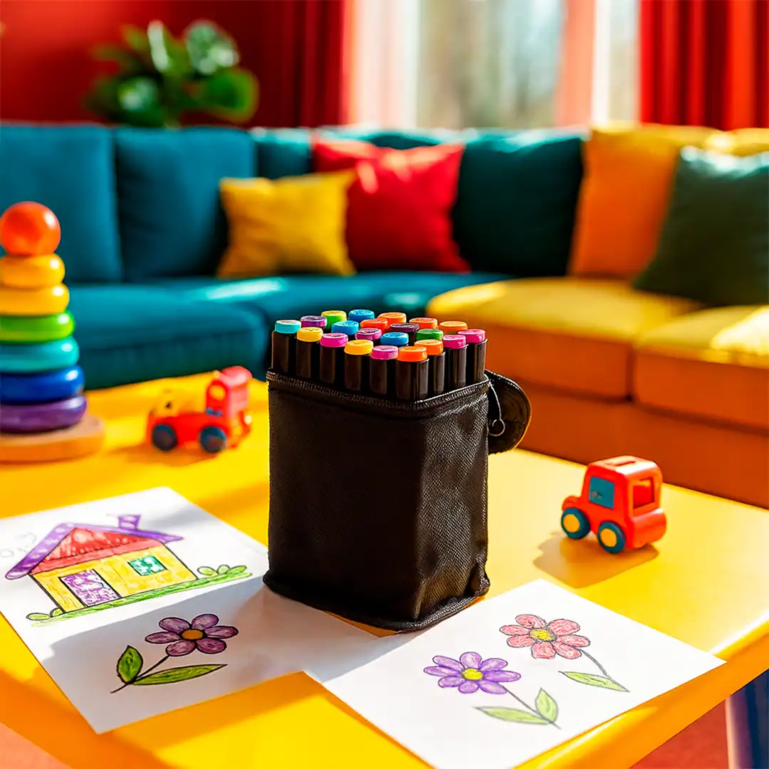 KIT DE CANETINHAS ARTÍSTICAS DUPLA PONTA 24 CORES BOBBIE GOODS